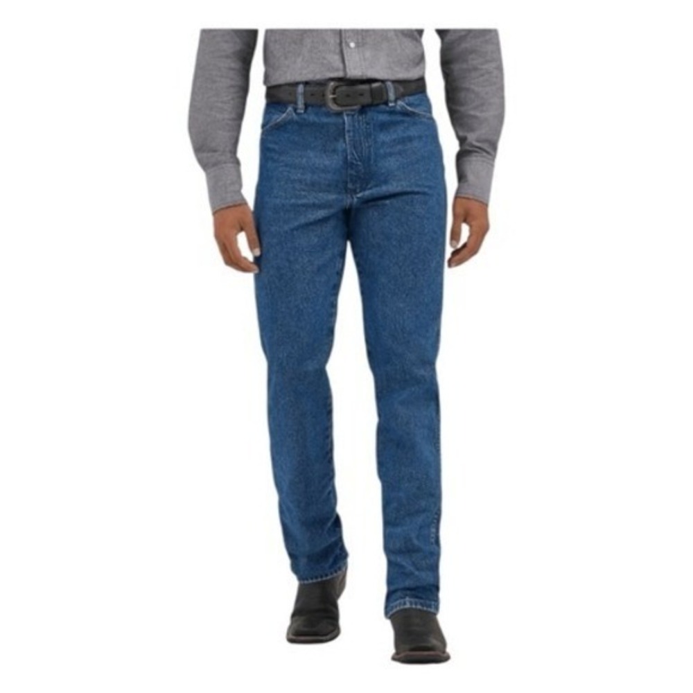 Wrangler‎ Cowboy Cut Slim Fit Jean Stonewashed Blue Denim 30 x 36